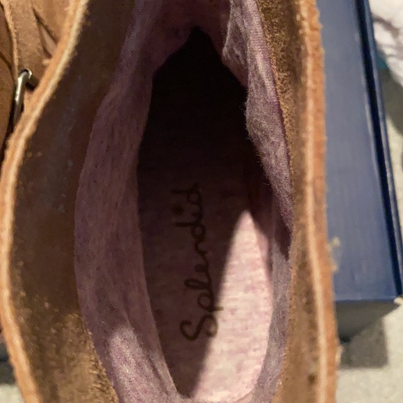 Splendid Suede Caramel Color Ankle Boots - Picture 9 of 9